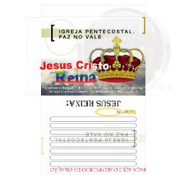 modelo de envelope Jesus cristo Reina